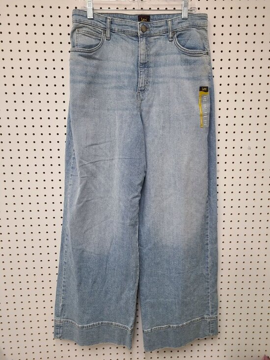 Lee Denim - Lee Womens Legendary Style Light Wash Denim Trousers Size 14 Short High Rise